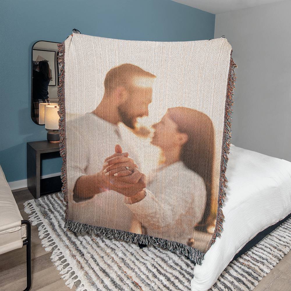 Heirloom Photo Woven Blanket (Portrait)
