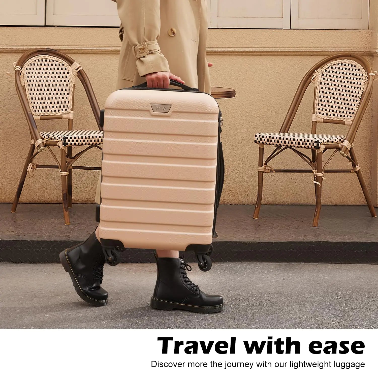 Coolife Luggage 3 Piece Set Suitcase Spinner Hardshell Lightweight TSA Lock