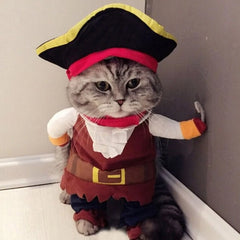 Pet Dog And Cat Costume Cowboy Doctor Pirate Seaman Police