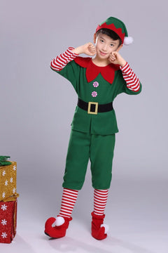 Family Christmas Little Elf Play Costume