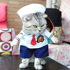 Pet Dog And Cat Costume Cowboy Doctor Pirate Seaman Police