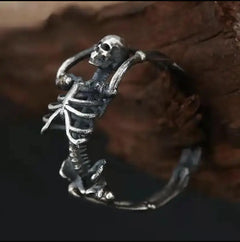 Full Body Skeleton Skull Ring