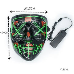 Halloween Led Skull Mask