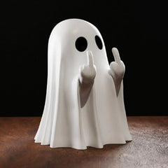 Halloween Ghost Middle Finger Love Figurines