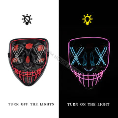 Halloween Led Skull Mask