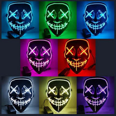 Halloween Led Skull Mask