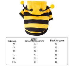 BuzzPaws Cozy Pet Bee Costume Cats Dogs