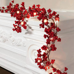 Red Berry Christmas Garland