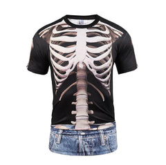 Handyman Business Man Skeleton Biker Halloween T Shirt