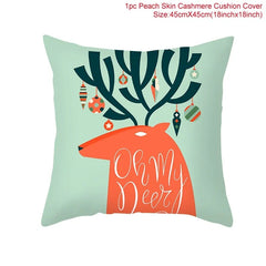 Cartoon Christmas Pillow Cover