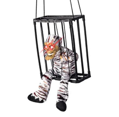 Halloween Decoration Monster in Cage Voice Activated Animated