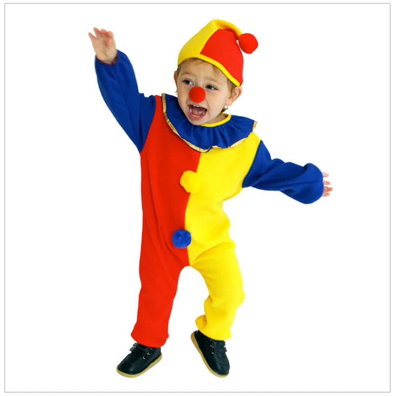 Birthday Party Clown Cosplay Costume for Kids Halloween