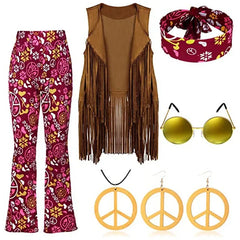 Hippie Disco 60s 70s Cosplay Costume for Women