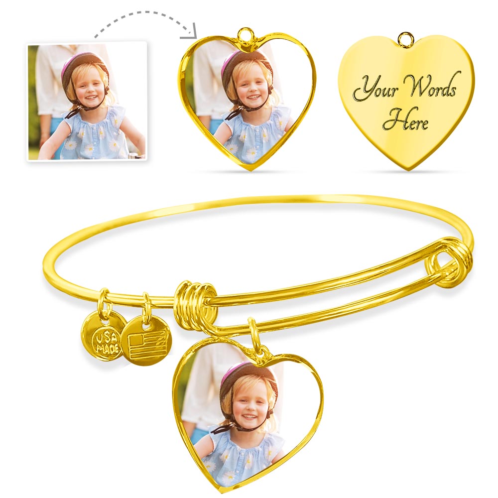 Heart Bangle with Message Card - For Soulmate