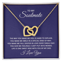 Interlocking Hearts Necklace - For Soulmate