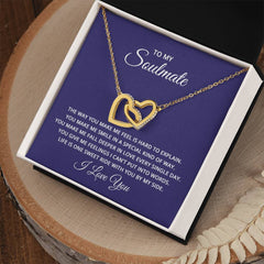 Interlocking Hearts Necklace - For Soulmate