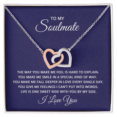 Interlocking Hearts Necklace - For Soulmate