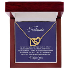 Interlocking Hearts Necklace - For Soulmate