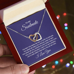 Interlocking Hearts Necklace - For Soulmate