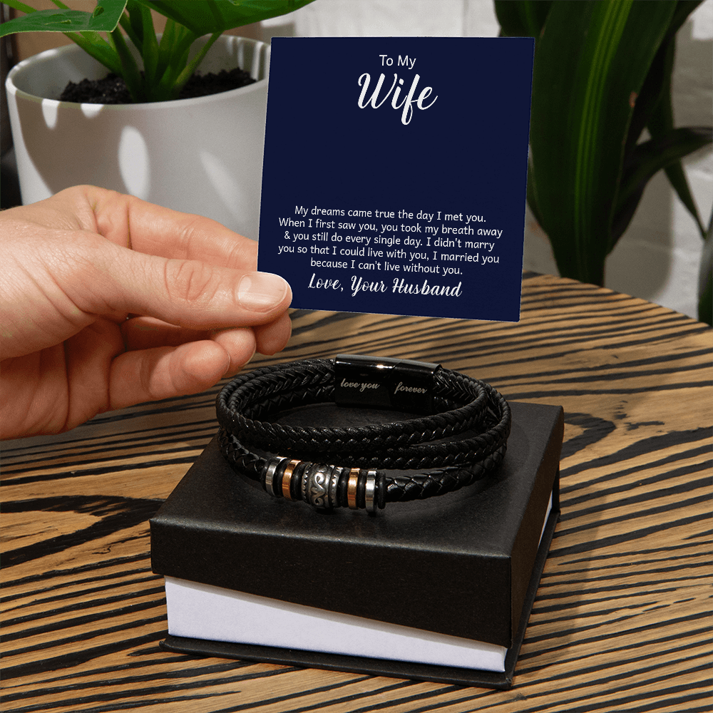 Love You Forever Bracelet - For Wife