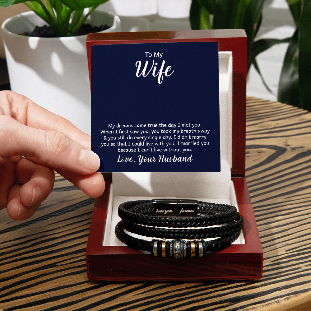 Love You Forever Bracelet - For Wife