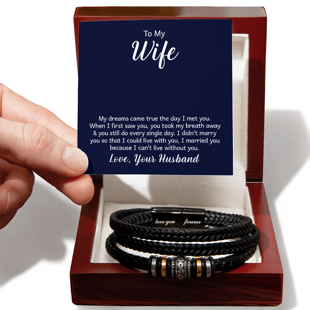 Love You Forever Bracelet - For Wife