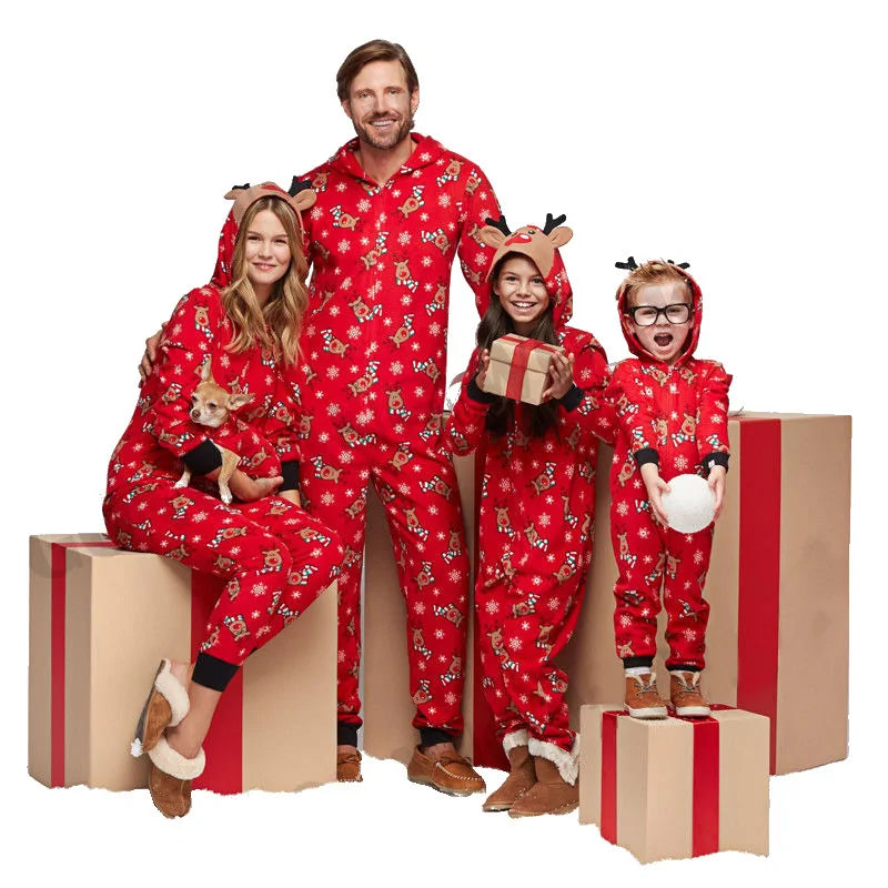 Christmas Family Suit Jumpsuit Pajamas