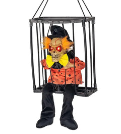 Halloween Decoration Monster in Cage Voice Activated Animated