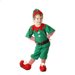 Family Christmas Little Elf Play Costume