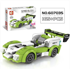 City Racing Building Blocks Set - Educational Car Story Toys for Children