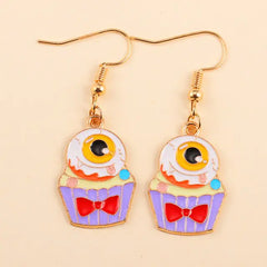 Cute Enamel Halloween Dangle Earrings