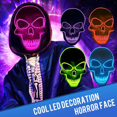 Skeleton LED Halloween Mask