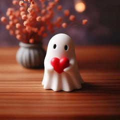 Halloween Ghost Middle Finger Love Figurines