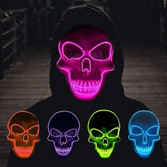 Skeleton LED Halloween Mask