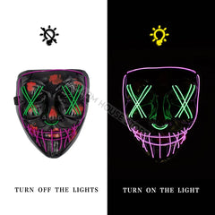 Halloween Led Skull Mask