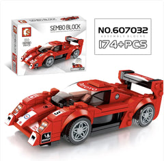 City Racing Building Blocks Set - Educational Car Story Toys for Children