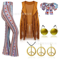 Hippie Disco 60s 70s Cosplay Costume for Women